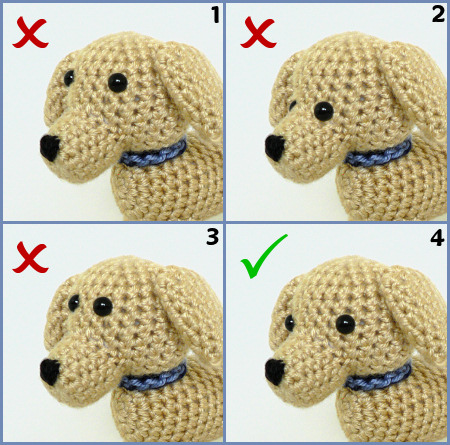 How to Attach Safety Eyes to Amigurumi