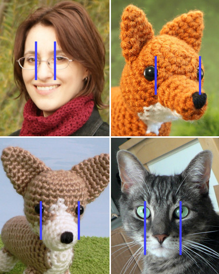 face proportions for amigurumi, by planetjune