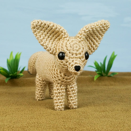 Fennec Fox crochet pattern by PlanetJune