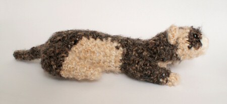 OOAK art plush crocheted ferret by June Gilbank (PlanetJune)