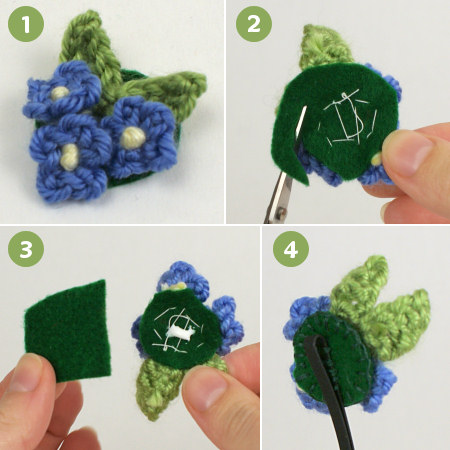 crocheted embellishments tutorial