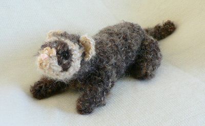 crocheted ferret