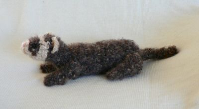 crocheted ferret