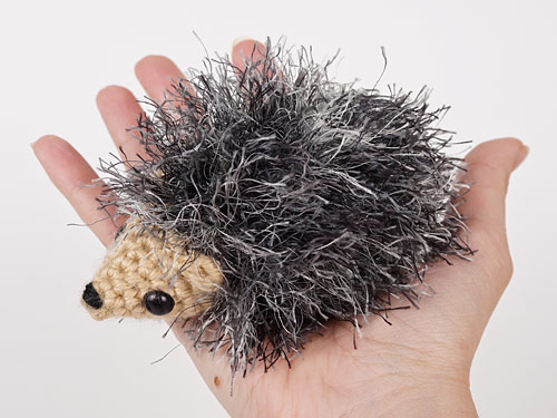 Fuzzy Hedgehog crochet pattern by PlanetJune