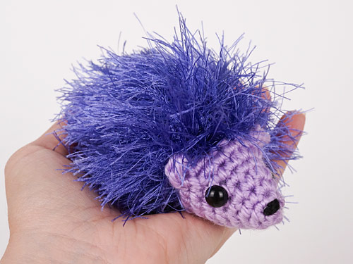 Fuzzy Hedgehog crochet pattern by PlanetJune