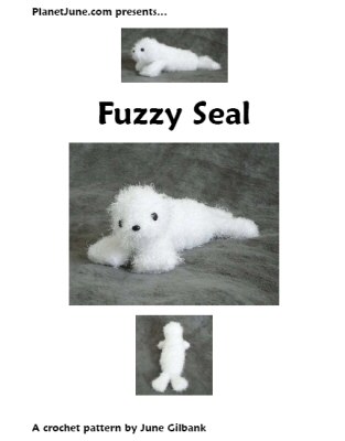 Fuzzy Seal crochet pattern by June Gilbank