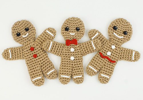 Gingerbread Man crochet pattern by PlanetJune