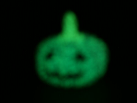 glow in the dark ghost pumpkin by planetjune