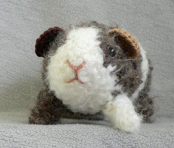 crocheted guinea pig