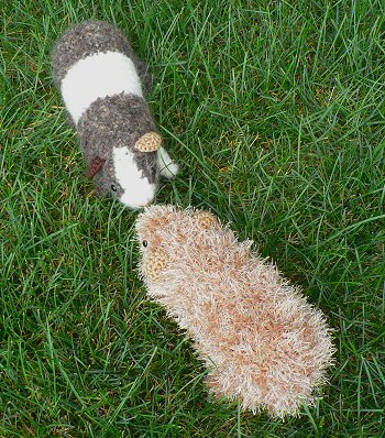 crocheted guinea pigs