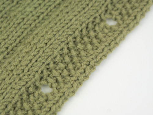 green ribbed cardigan