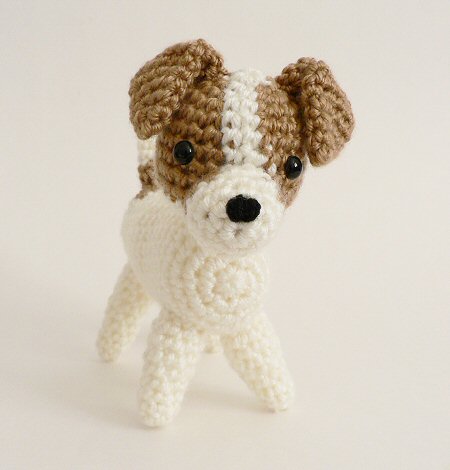 crocheted jack russell terrier