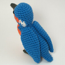 crocheted kingfisher by planetjune