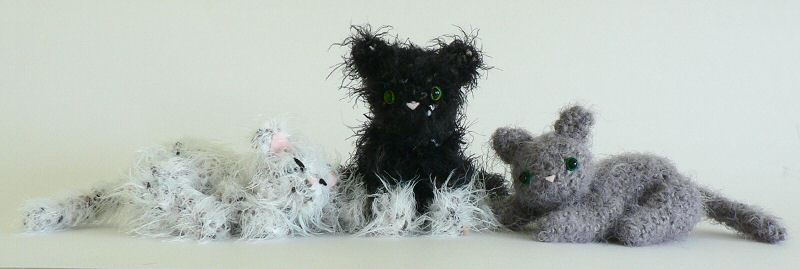 crocheted kittens