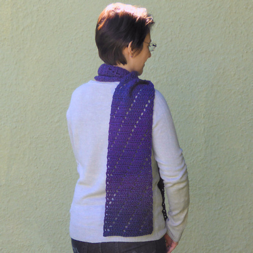 leaning ladders scarf crochet pattern by planetjune