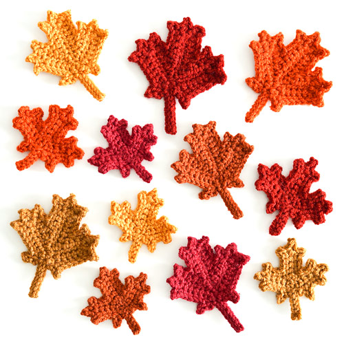 Maple Leaf Collection crochet pattern by PlanetJune