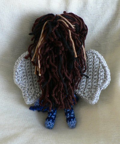crocheted fairy (back)