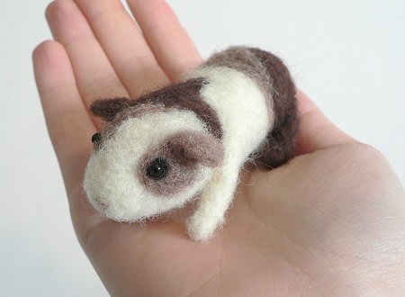 needlefelted guinea pig