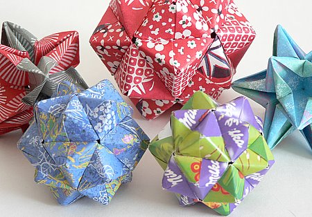 Origami Stars — With Wool