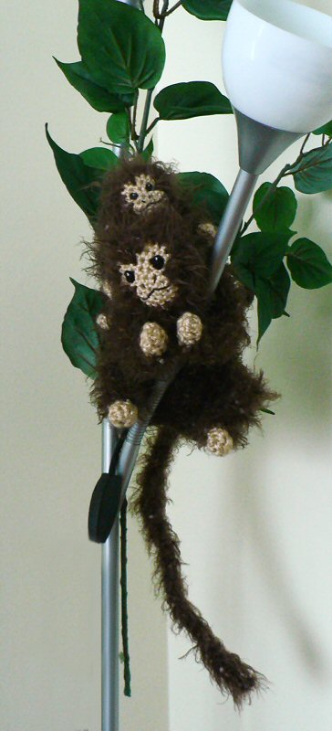 crocheted monkeys