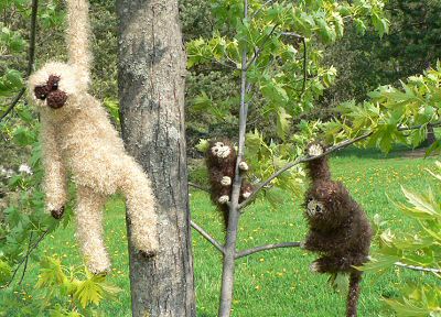 crocheted monkeys