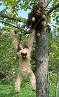 crocheted monkeys