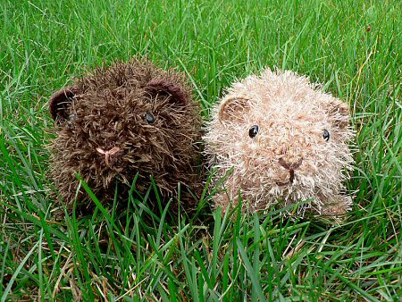 crocheted guinea pigs