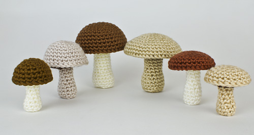Mushroom Collection crochet pattern by PlanetJune