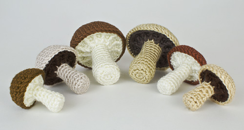 Mushroom Collection crochet pattern by PlanetJune