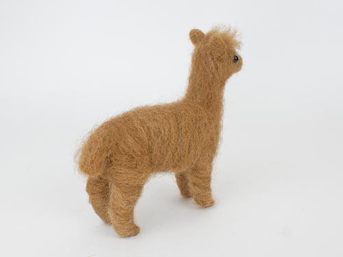 needlefelted alpaca by planetjune