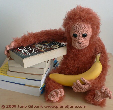 crocheted orang utan by planetjune