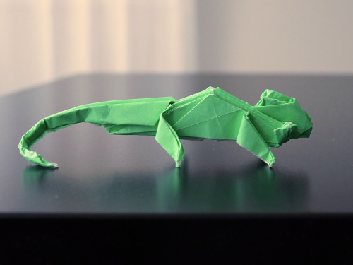 origami chameleon