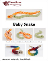 baby snake crochet pattern