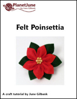 felt poinsettia tutorial