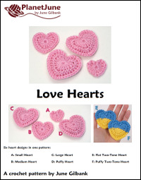 love hearts crochet pattern