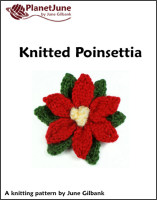 knitted poinsettia pattern