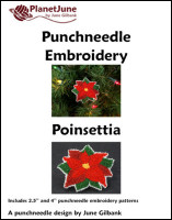 poinsettia punchneedle pattern