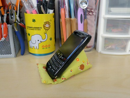 beanbag phone stand