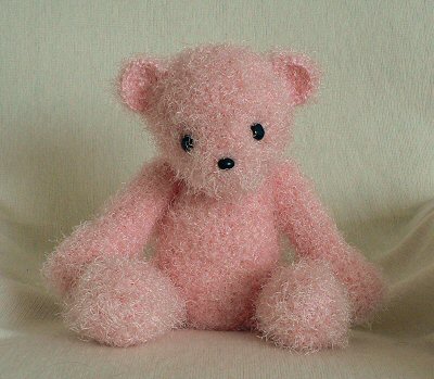 pink fuzzy bear