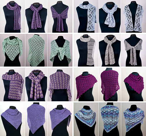 PlanetJune Accessories Shawl and Wrap crochet patterns (2010-2017)