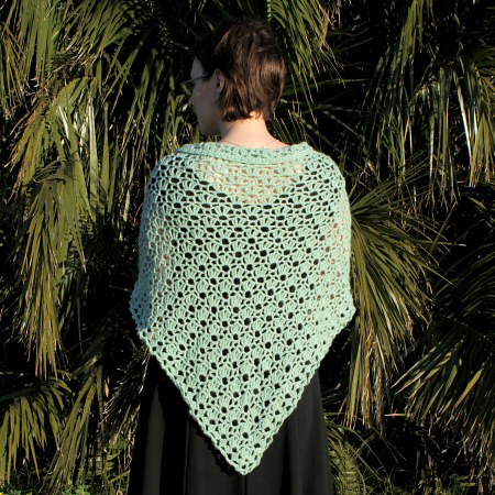 PlanetJune Accessories Climbing Eyelets Triangular Shawl crochet pattern