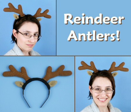 PlanetJune Accessories Reindeer Antlers crochet pattern