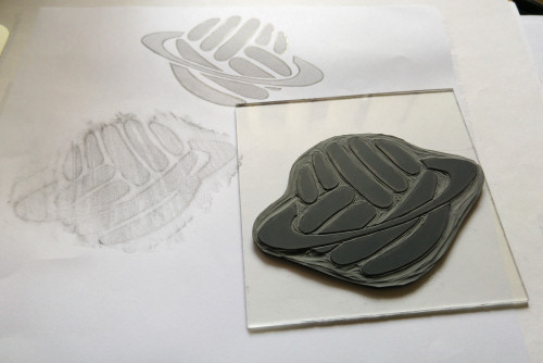 planetjune logo block print