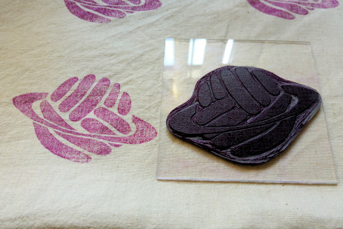 planetjune logo block print