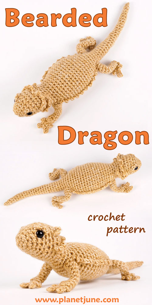 Bearded Dragon crochet pattern by June Gilbank Blog