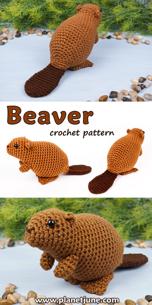 Beaver crochet pattern by June Gilbank Blog