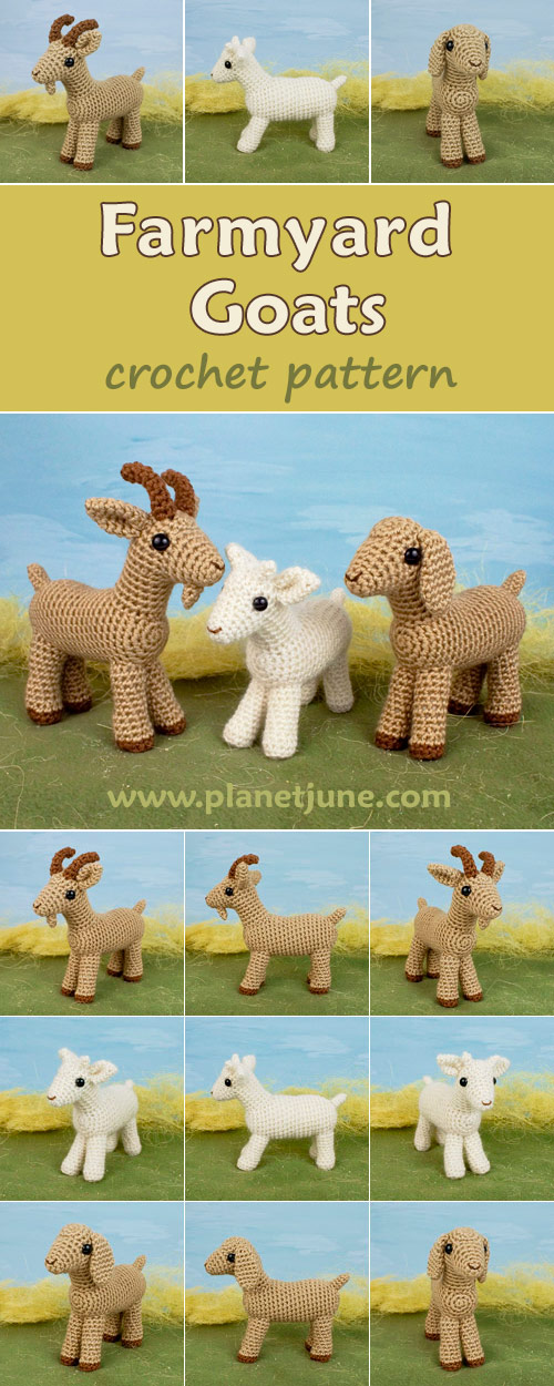 Farmyard Goats crochet pattern by June Gilbank Blog