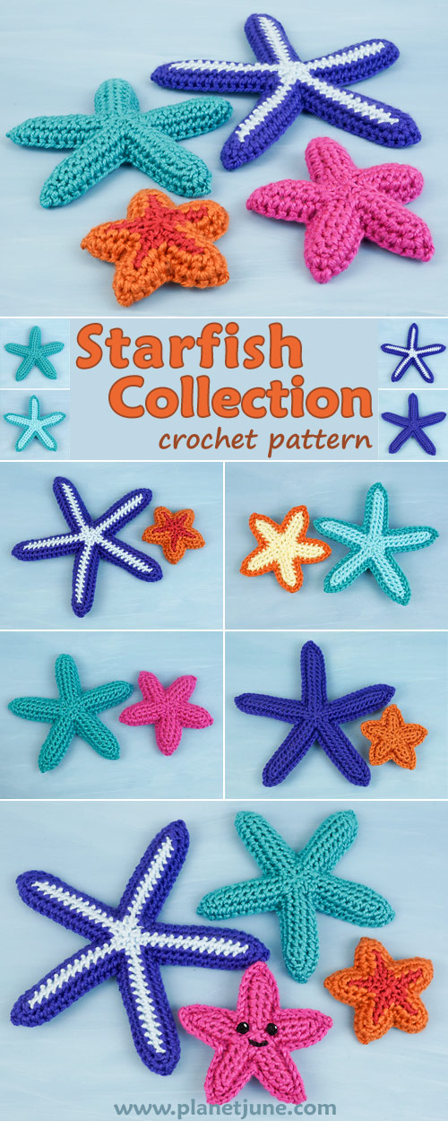 Starfish Collection crochet pattern by June Gilbank Blog