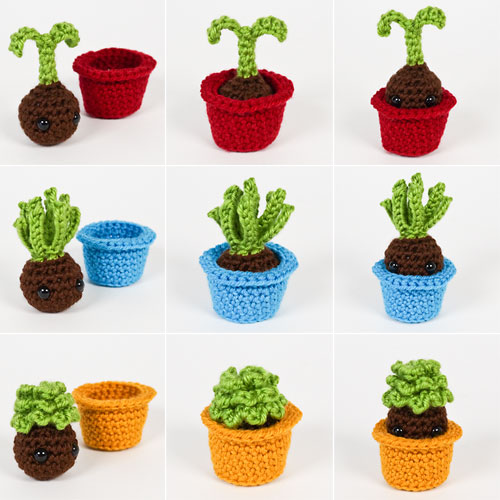 PocketAmi Plant Pals crochet pattern by PlanetJune