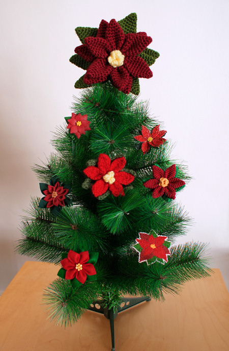 poinsettia christmas tree by planetjune